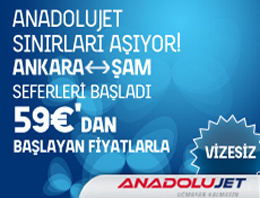 AnadoluJet Ankara-Şam seferleri başladı!